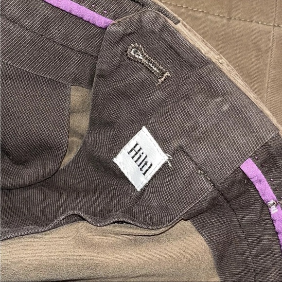 Hiltl Olive green PANTS Mens 32 SHORT LEGS German Design ZE600 chino Cotton Pant - Picture 8 of 16